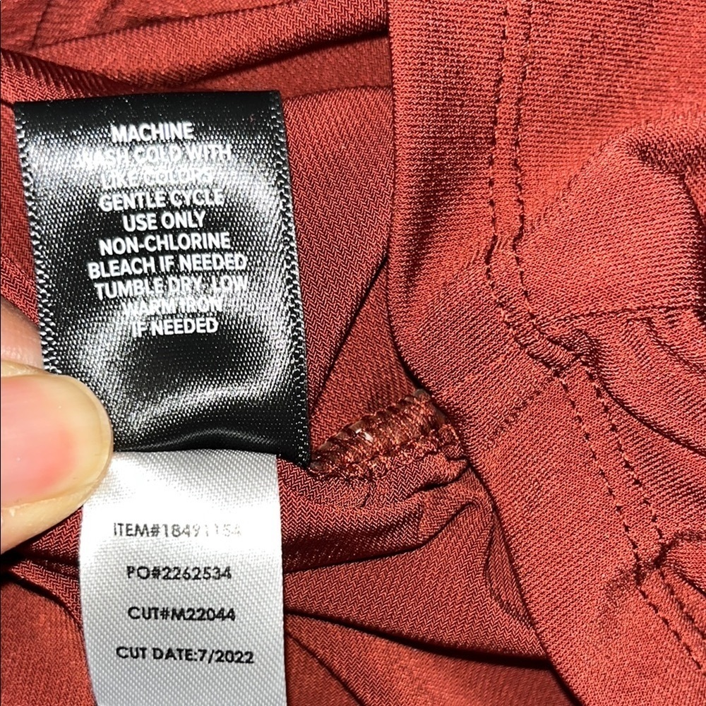 Women's Rust Button-Up Top TORRID - Picture 8 of 9